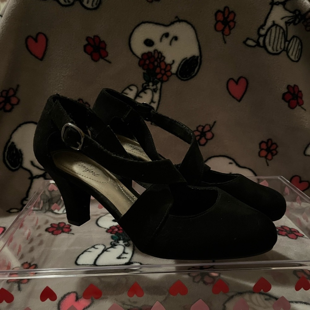 Black Deflex Comfort Pumps